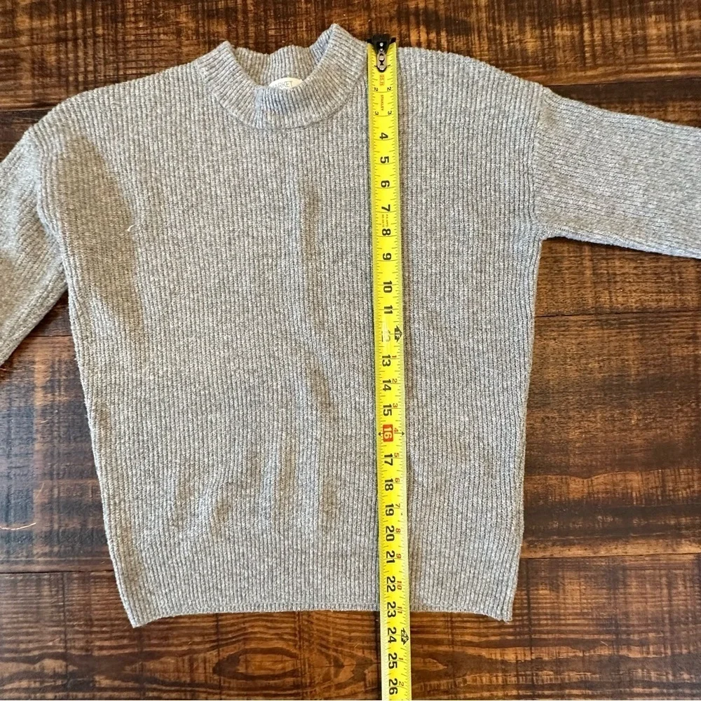 Market & Spruce Sienna Ribbed Drop Shoulder Crewneck Sweater- Like New